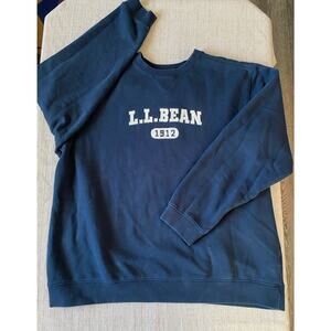 L.L. BEAN Vintage 1912 Big Spell Out Big Logo Sweater Sweatshirt Crewneck XLT